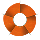 small orange wheel
